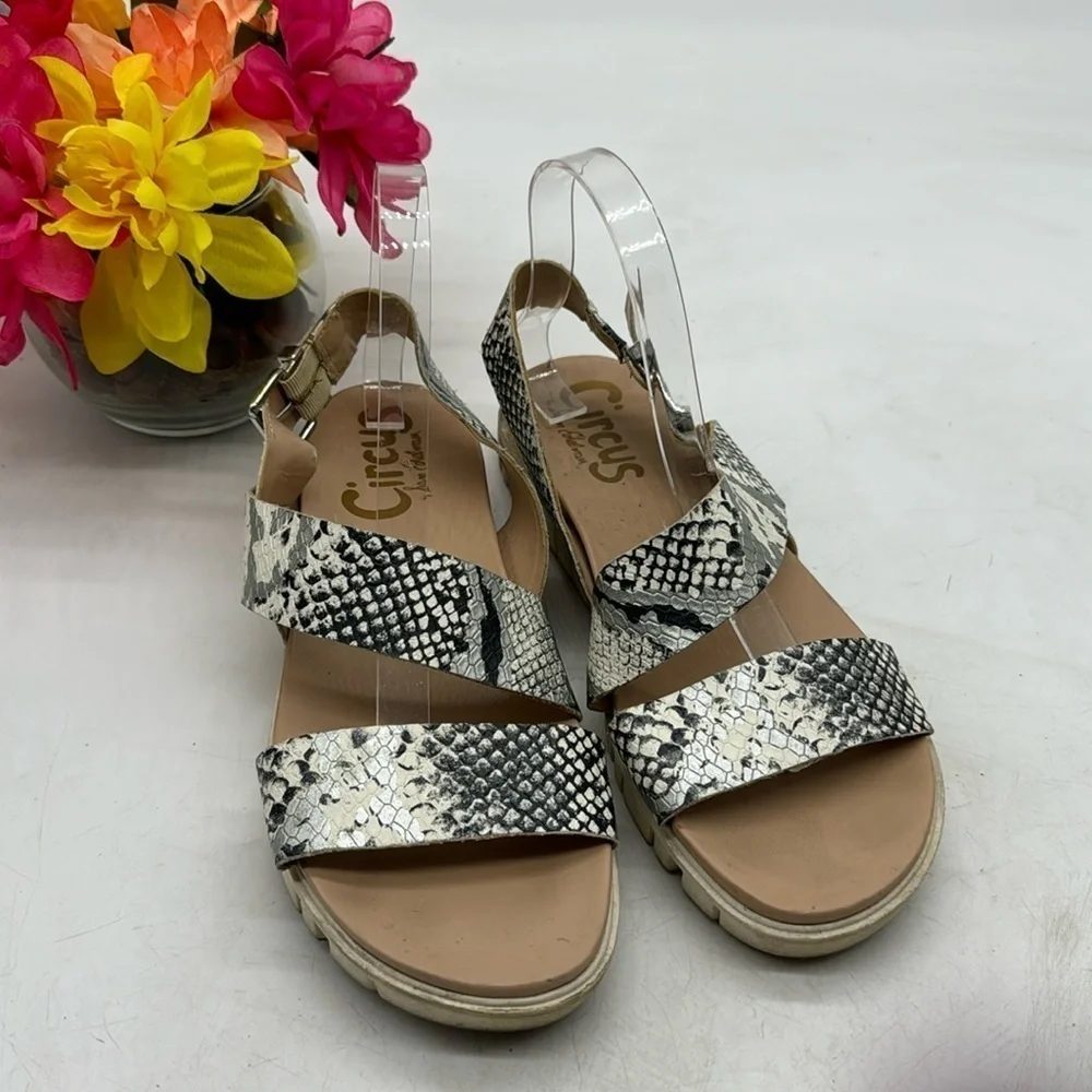Circus by Sam Edelman Snakeskin Sandals Size 9 MCS4998C